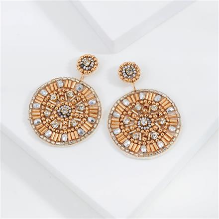 Trendy Gold Silver Colour Stud Earring
