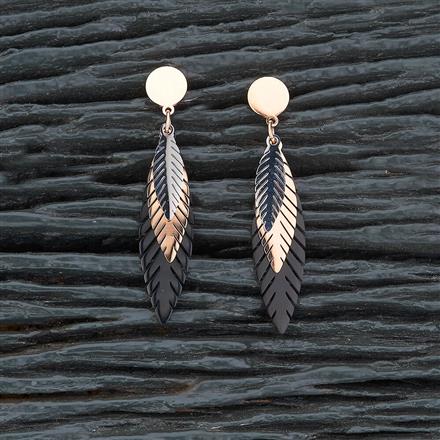 Zadig Feather Pattern Stainless Steel Earring